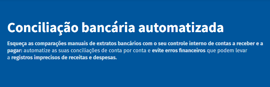 Evite erros na sua contabilidade digital com a conciliação bancária automatizada.